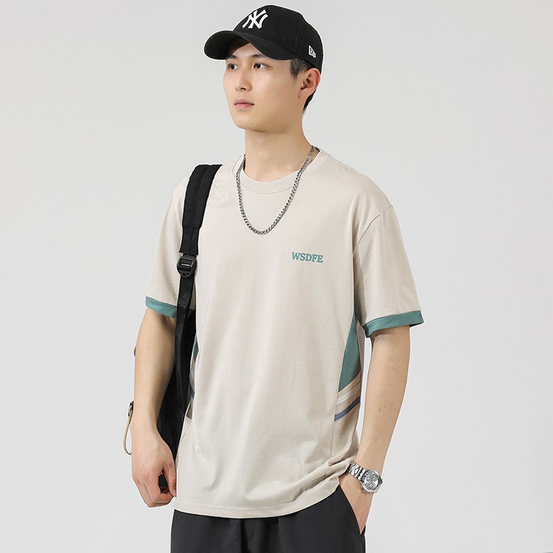 High Quality Men'S T-Shirt 2024 Summer Trendy Brand Men'S Casual Loose Clothes Thin Printed Breathable Short-Sleeved Men - Image 3