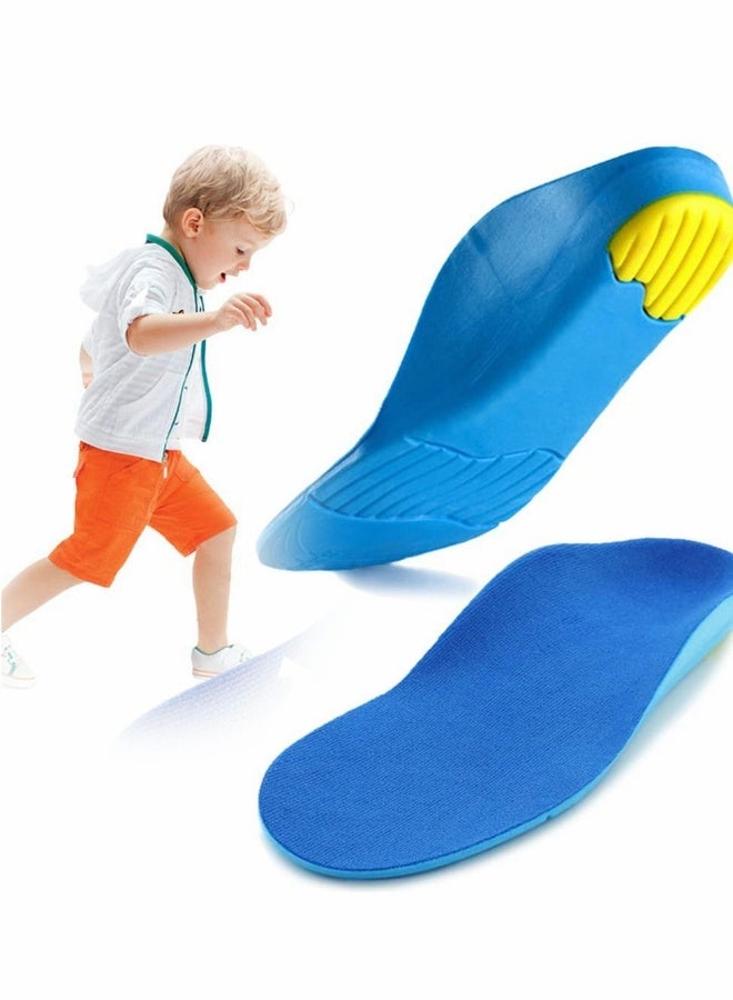 أحذية أطفال مع دعم قوس تقويمي، وسادات فوم PU للأطفال للقدمين المسطحتين، تخفيف آلام كعب القدم (18.7 سم) - Image 1