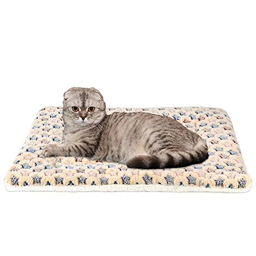 FJWYSANGU Pet Blanket Premium Fluffy Flannel Cushion Soft and Warm Mat for Dogs Cats(Star/Yellow,Small) - Image 1