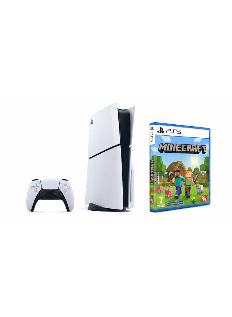 PS5 Slim Disc with Minecraft (ps5) International Version