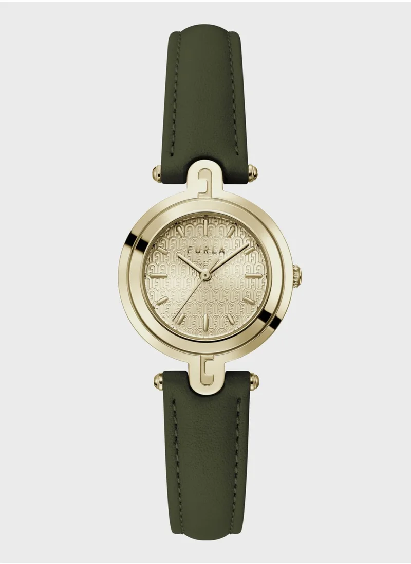 فورلا Furla Leather Strap Analog Watch