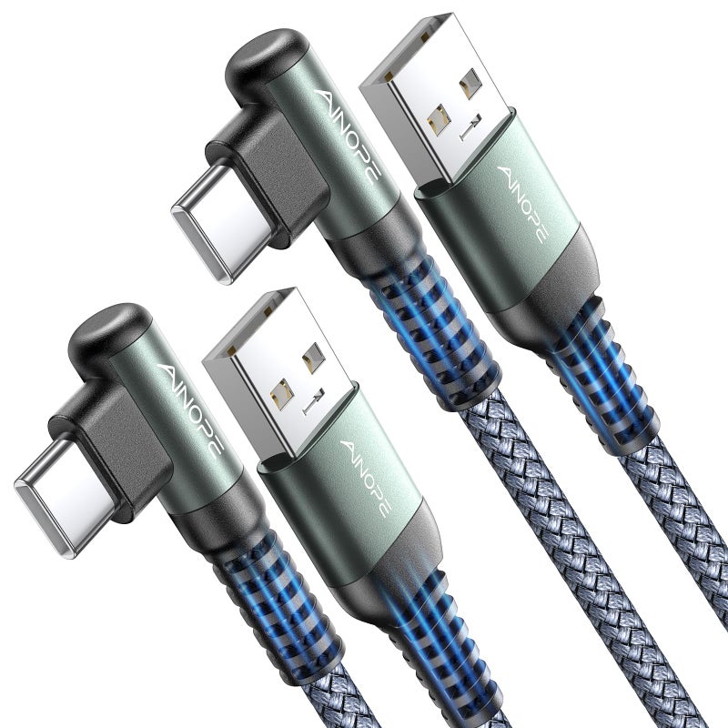 AINOPE USB A to USB Cable 3. 3FT 2-Pack for iPhone 17 16 Charger Cord 3.1A Car Carplay Cable for iPhone 17 Car Charger, Type C Charger Fast Charging for iPad Galaxy S25 S24 S23 S22 S21 S20 S10 Note 20 - Image 1