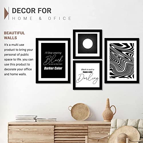 HEVEA Motivational Quotes Framed Wall Posters/Paintings with Frame Wall Paintings Hangings Framed Wall Art Paintings (11 inch x 14 inch, Framed, Black) -Set of 4… - Image 5