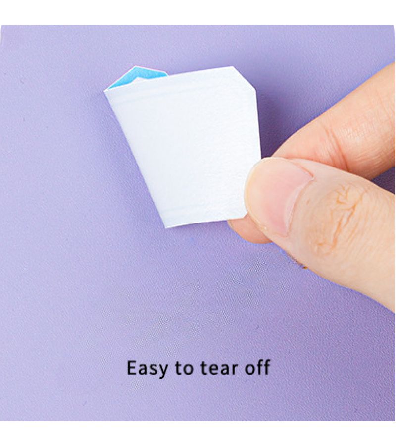 50 Sheets Horizontal Line Small Size Adhesive Labels Sticky Notes Office Memo Markers - Image 2