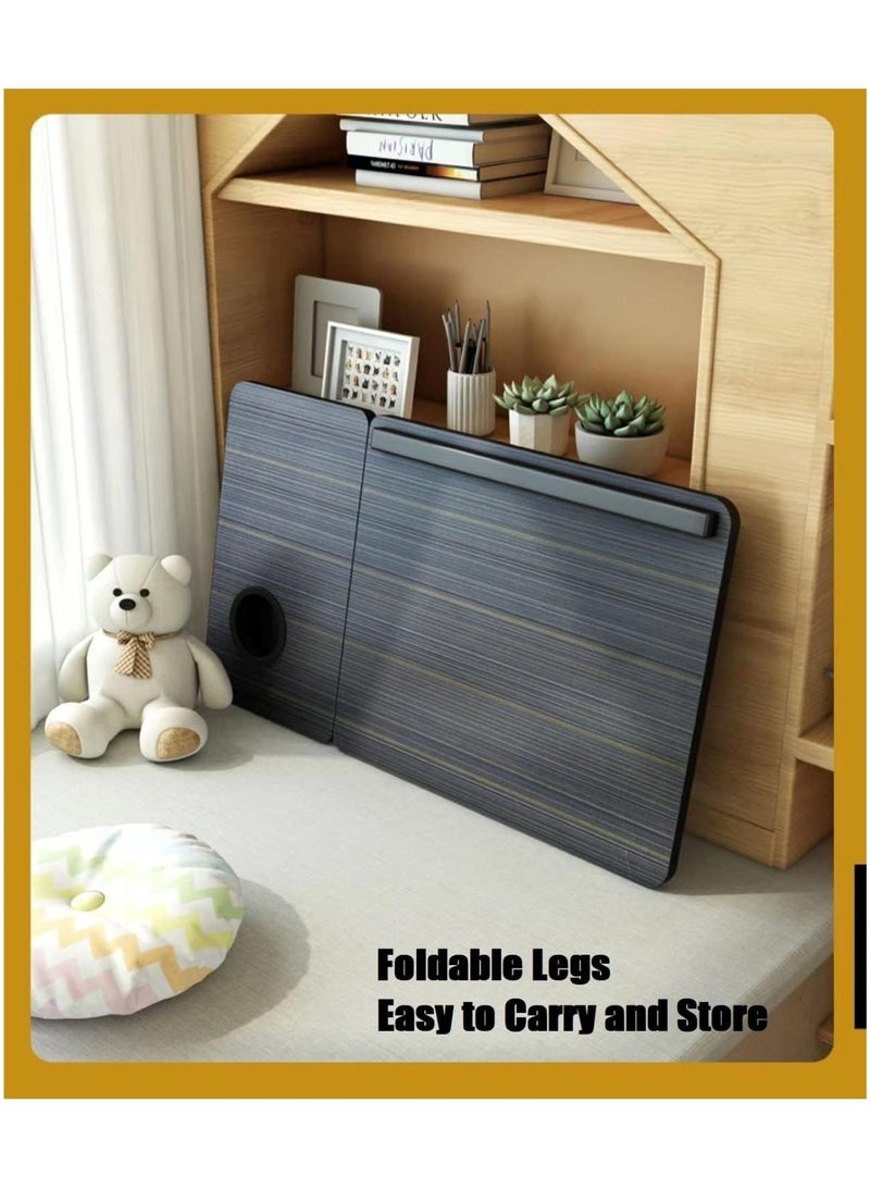 هويتك مكتب كمبيوتر محمول خشبي قابل للتعديل ورفيق للقراءة - Image 4