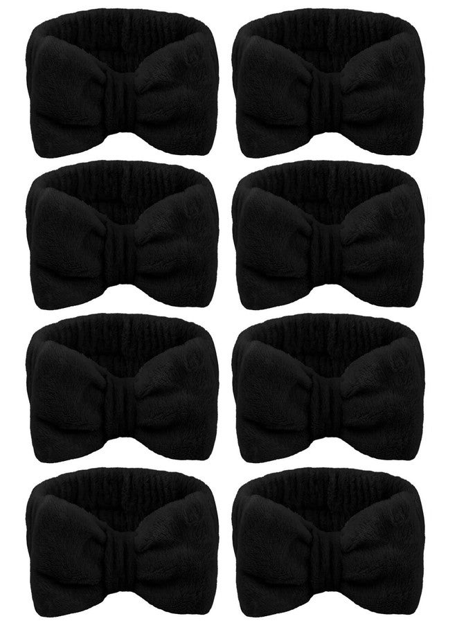 Ondder Black Spa Headband for Women and Girls - Washing Face, Bow Skincare Headbands, Makeup, Shower Hair Accessories - Image 1