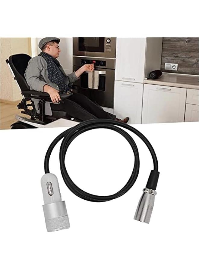 Dual Port Scooter USB Charger, 1 for 2 USB Mobility Scooter Fast Phone USB Charger, for Power Chairs, Mobility Scooters, Electric Wheelchair, E-Bike, Phone Power Accessory - Image 5