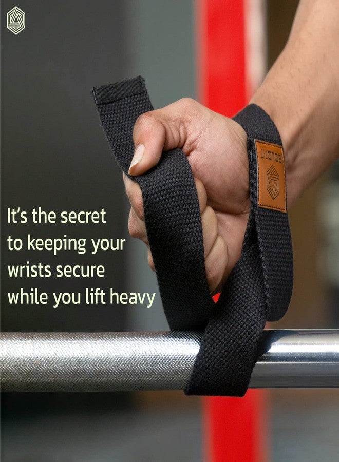 Boldfit Weight Lifting Straps and Wrist Support for Gym - Accessories for Men and Women - Deadlift Strap for Weightlifting and Grip - Image 2