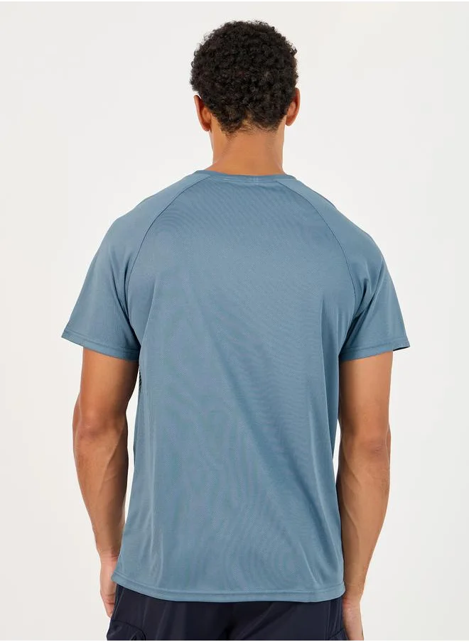ستايلي Stretchable Printed Short Sleeve Training T-Shirt