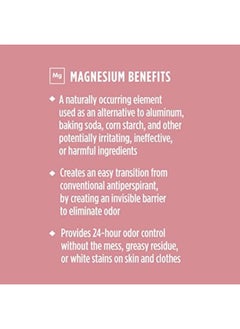 Crystal Magnesium Solid Stick Natural Deodorant, Non-Irritating Aluminum Free Deodorant for Men or Women, Safely and Effectively Fights Odor, Baking Soda Free, Coconut + Vanilla, 2.5 oz - pzsku/Z4AF25770B13C420644F3Z/45/_/1741203580/e4b1225d-b7b1-4842-af1a-8e468b8fa856