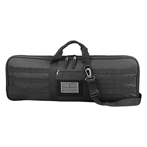 KRATARC Archery Takedown Recurve Soft Bow Case Tactical Bow Holder Bag with Shoulder Strap (Black- 1) - Image 1