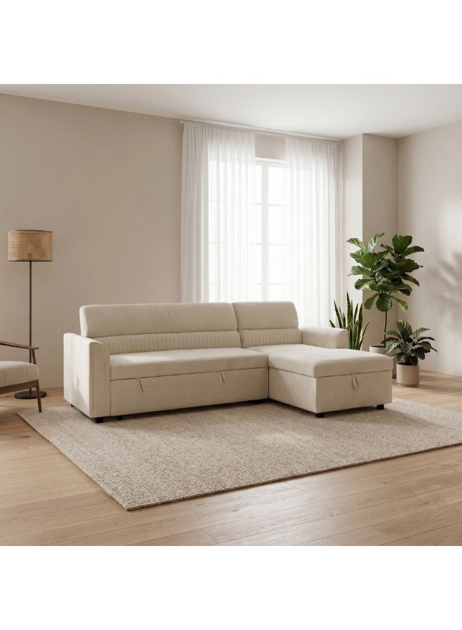 KARNAK Arvex 3 Seater Sofa Bed Beige - Image 1