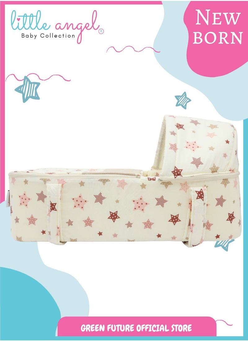 Baby Carry Cot with Diaper Bag – Portable Infant Bassinet | Baby Sleeping Bed with Handles for Travel | Lightweight Baby Crib for Newborns - pzsku/Z4AF2716118D513B01A3DZ/45/_/1737386493/6767bb54-9391-47a0-bcc7-ec45f45a5ae6