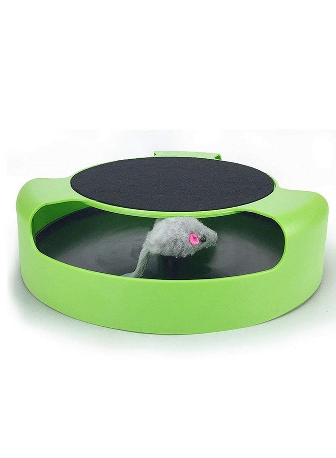 Generic Interactive Toys For Cats -Cat Plush Motion Mouse/Mice Scratching Pad Toy, Cat Scratcher Catnip Toy, Interactive Kitten Mice Toys For Engaging Playtime Pet-Friendly Molar Supplies (Green)  - Image 2