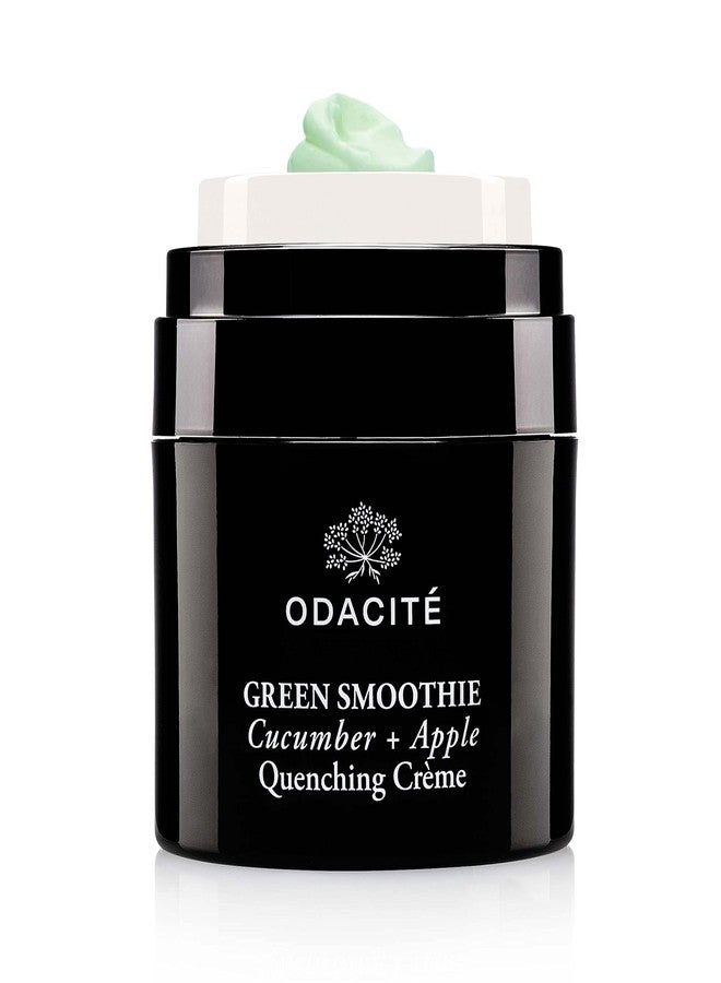 ODACITE Hydrating Face Moisturizer - Green Smoothie Quenching Creme, Face Cream - Moisture Locking Face Cream is Lightweight & Non-Greasy - Cucumber & Apple for Visibly Plump, Soothed & Hydrated Skin - Image 1