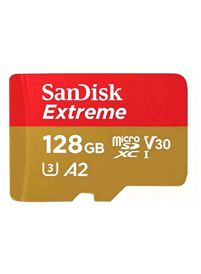 128GB high-end storage card, microSDXC type, supports full HD video, suitable for smartphones, dashcam, action cameras and surveillance cameras.