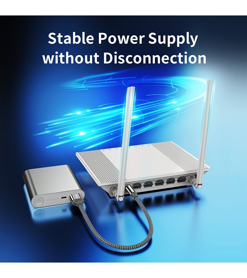 كابل شحن USB إلى DC 5V بطول 0.6 متر، متوافق مع أجهزة الراوتر والمودمات الضوئية - Image 2