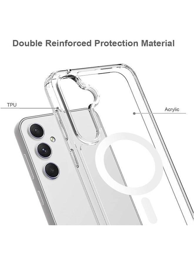 أوشن حقيبة مغناطيسية لمجرة S24 5G، متوافقة مع ماجSafe، غطاء خلفي للكمبيوتر غير مصفر، غطاء هاتف واقٍ من الصدمات لمجرة S24 5G (واضح) - Image 3