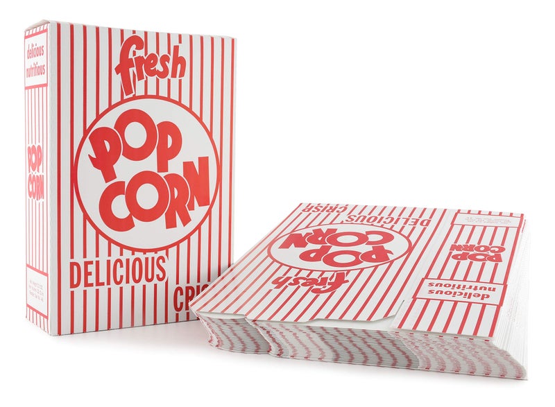 Snappy Snappy Popcorn 4E Red and White Close Top Popcorn Boxes 23 Oz 250 Count
