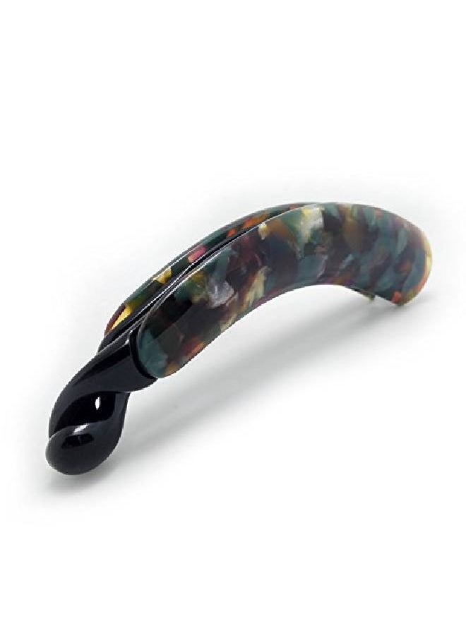 Meilliwish - Noble Leopard Banana Hair Clip (H09)(Darkgreen) - Image 1