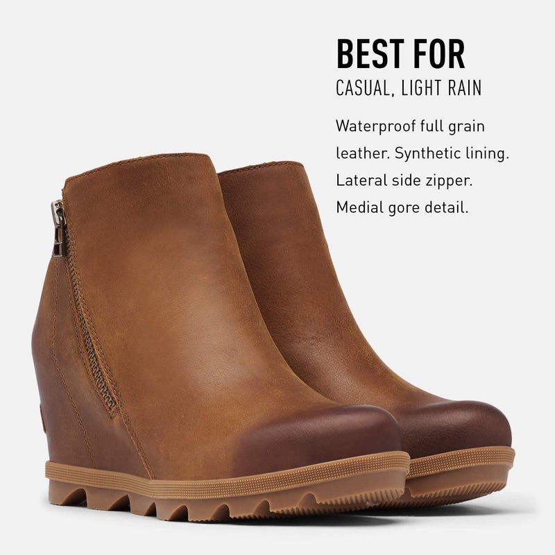 Sorel Women's Joan of Arctic Wedge II Zip Boot, Velvet Tan, 8 M US - Image 3