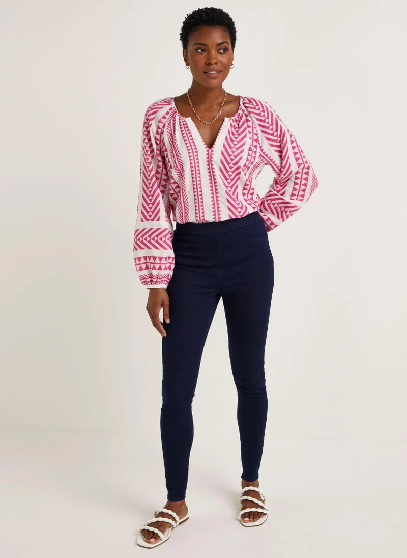 Matalan Rosie Dark Wash Pull On Jeggings