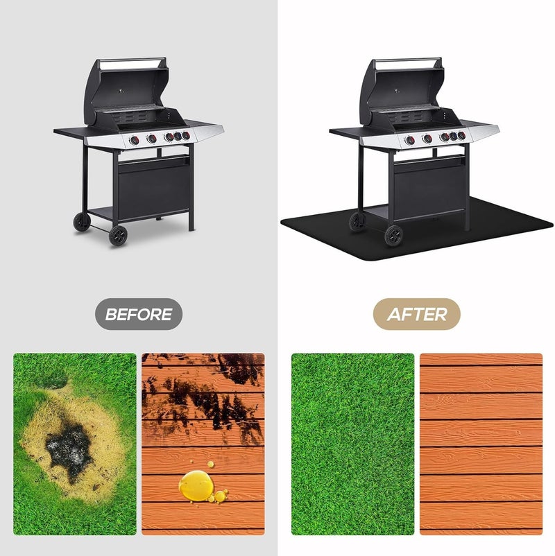 FIREWESS Under Grill Mat for Outdoor Grill,Double-Sided Fireproof Grill Pad,Perfect for Outdoor Barbecue Spots,Fireproof, Waterproof, and Oilproof (48 * 70inch) - Image 3