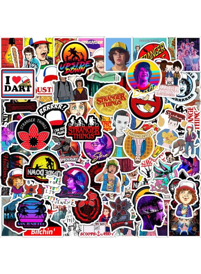 سترانجر ثينكينج مجموعة دبابيس سترينجر ثينجز من 100 قطعة - دبابيس مسلسل تلفزيوني مقاومة للماء من مادة بى في سى للمعجبين - Image 1