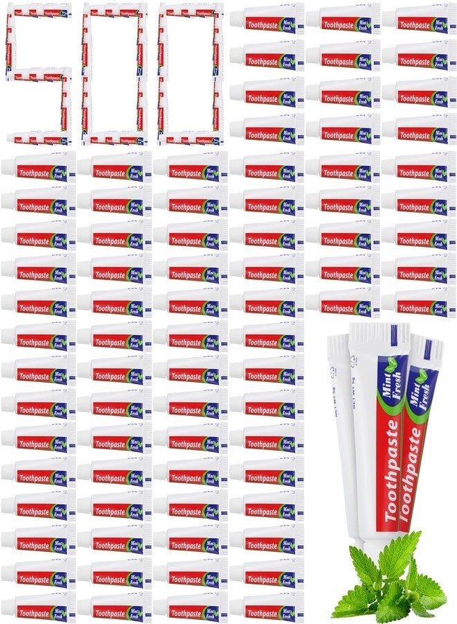 Dimsile Mini Toothpaste Bulk Regular Clean Mint Toothpaste for Bad Breath, Helps Freshens Breath, Whitens Teeth Travel Size 0.18oz for Home Hotel Office School Camping - Image 1