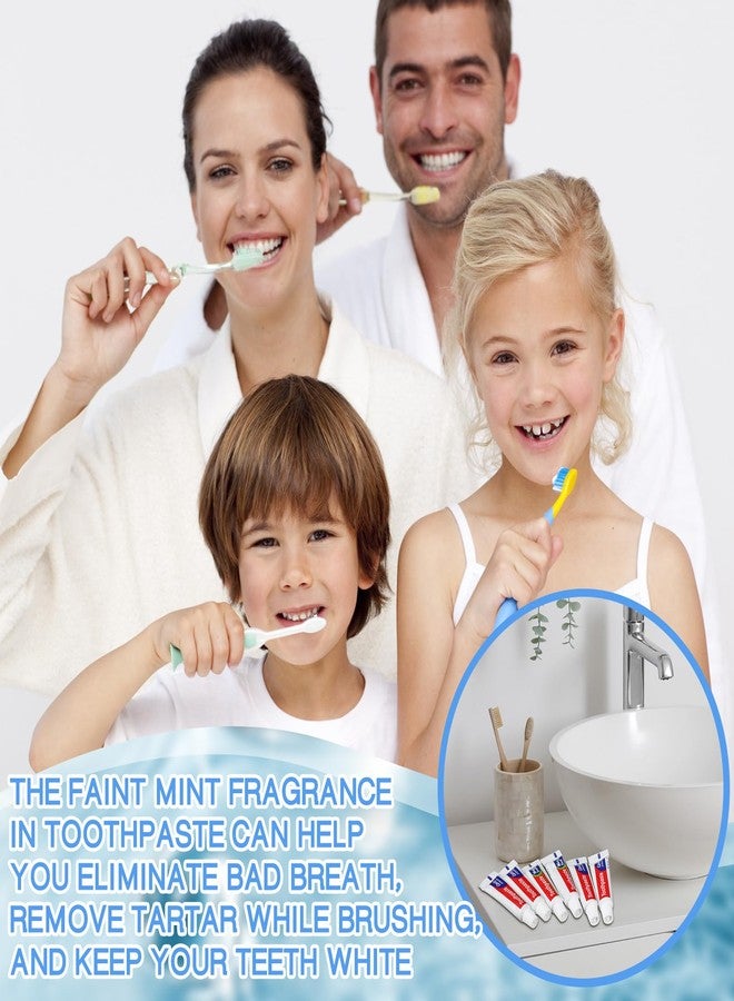 Dimsile Mini Toothpaste Bulk Regular Clean Mint Toothpaste for Bad Breath, Helps Freshens Breath, Whitens Teeth Travel Size 0.18oz for Home Hotel Office School Camping - Image 4