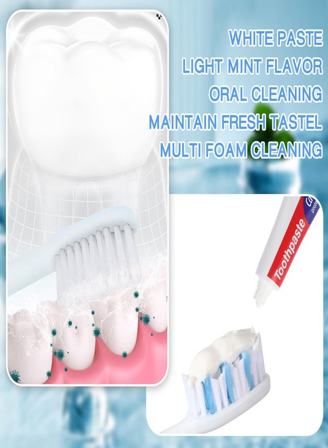 Dimsile Mini Toothpaste Bulk Regular Clean Mint Toothpaste for Bad Breath, Helps Freshens Breath, Whitens Teeth Travel Size 0.18oz for Home Hotel Office School Camping - Image 3