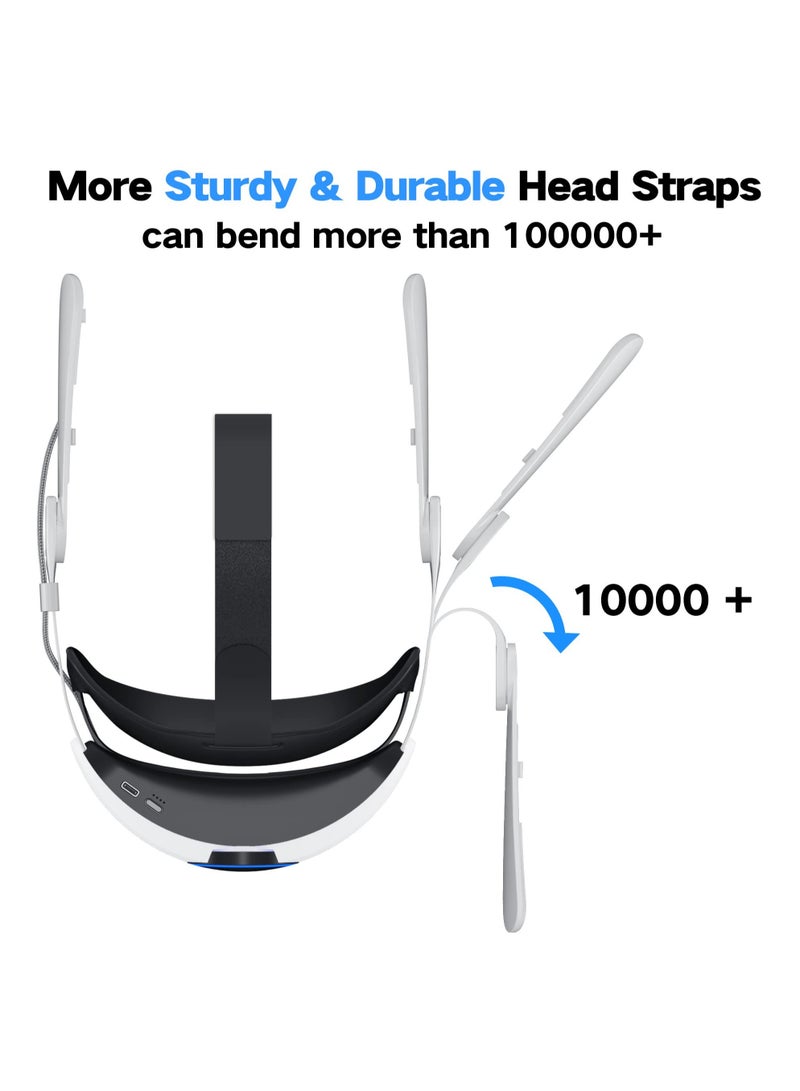 حزام رأس بطارية قابل للتعديل لسماعة الواقع الافتراضي Oculus Quest 2 Elite Strap مع بنك طاقة سعة 10000mAh لإكسسوارات Oculus Quest 2 - Image 5