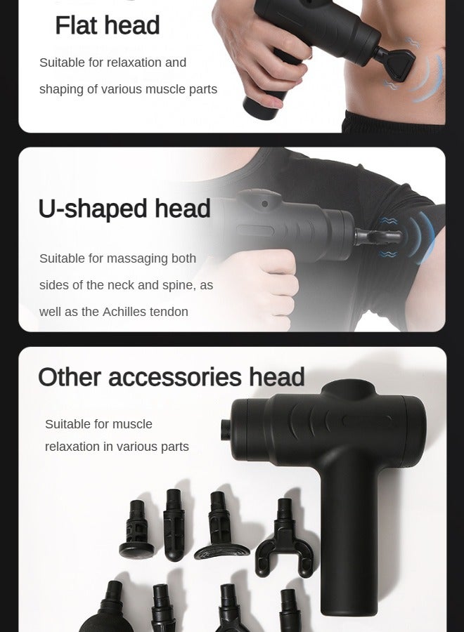 Convenient Mini Home Fascia Massager Professional Muscle Relaxation Impact Rechargeable Silent - Image 3