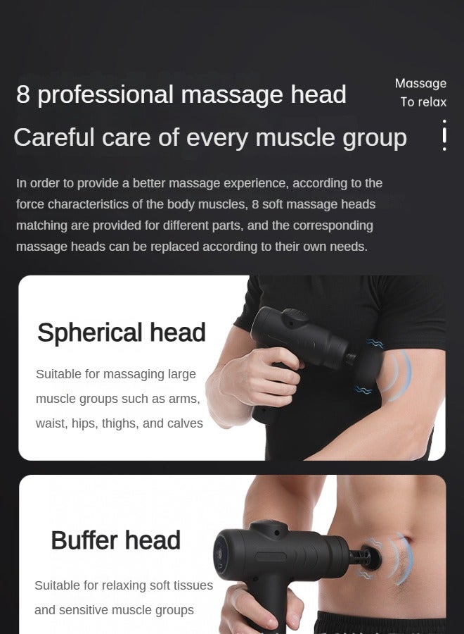 Convenient Mini Home Fascia Massager Professional Muscle Relaxation Impact Rechargeable Silent - Image 2