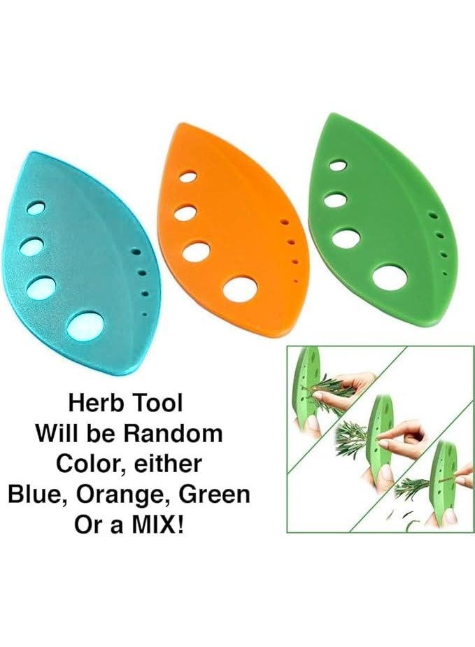 3 Herb Stripper + 2 Citrus Peelers - Kale Tool Rosemary Dill Orange Grapefruit Lemon Slicer Skin Remover Scoring Blade - Image 2