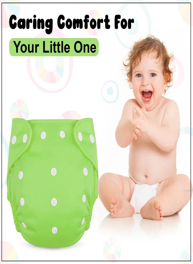 GLUN® Reusable Baby Cloth Diapers Combo, Pack of 2 Shiny Green Colour Comfort & Protection, Leakproof & High Absorption - Image 2