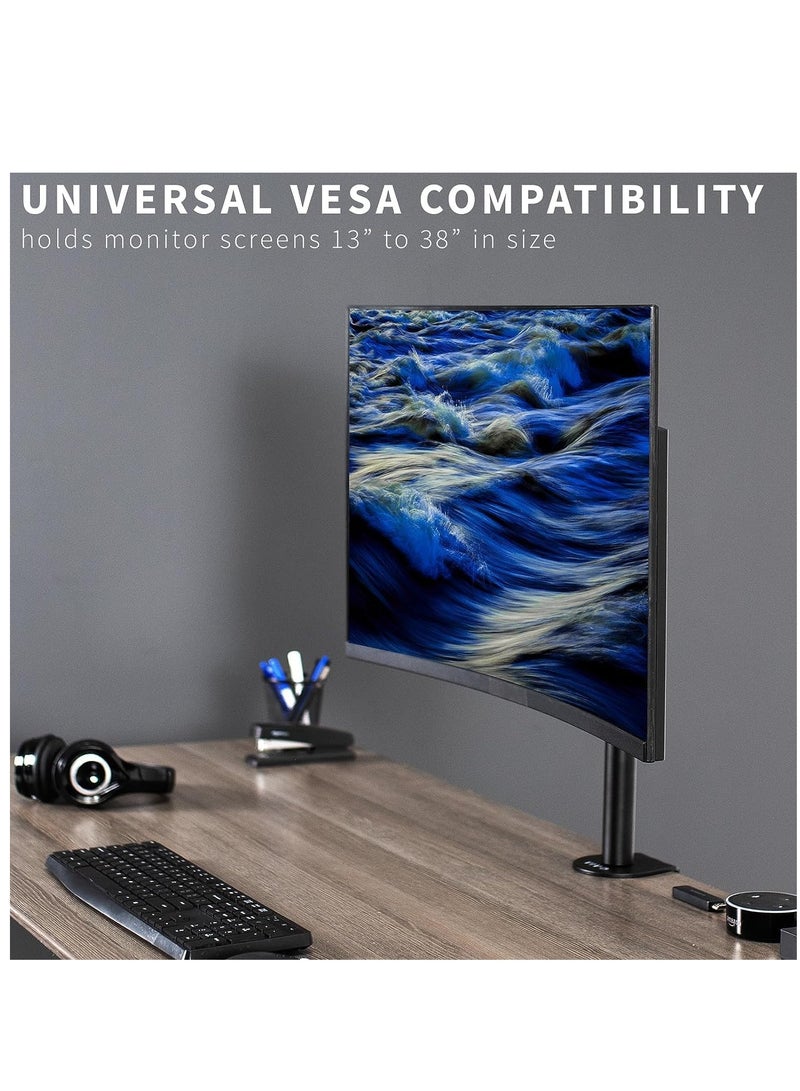 حامل مكتب ثقيل للكمبيوتر LCD بحجم 13 إلى 38 بوصة، يحمل شاشة واحدة من القياسية إلى العريضة حتى 38 بوصة - Image 4