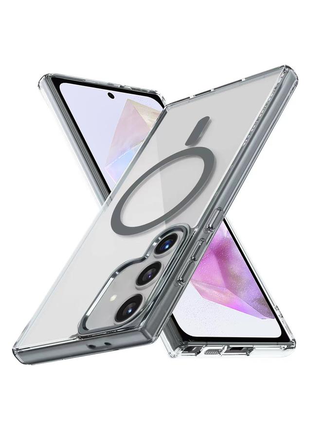 S-TOP Case For Samsung Galaxy A35 5G Ice Color Magnetic Series TPU Hybrid Acrylic Magsafe Phone Case - Image 1