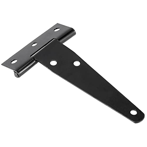 MOUYAT 20 Pack 4 Inch Black T-Strap Hinge Bulk, Heavy Duty Iron Barn Door Hinges with Screws, T Strap Shed Door Hinges for Wooden Door, Window, Fence - Image 4