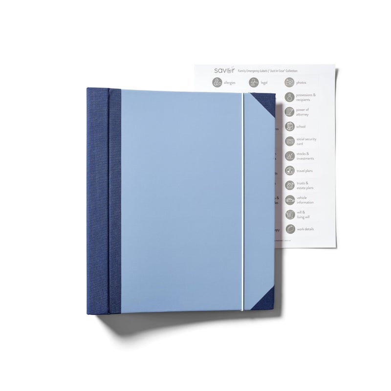 Savor 2025 Edition The Folio Document Organizer | Custom Dyed Cloth-Bound Expanding File for Important Papers, Passports, Birth Certificates & More | Ideal for Home Organization & Graduation Gift Purpose - Image 2