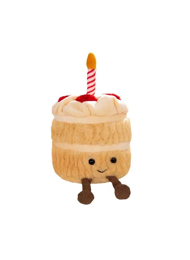 Fun Birthday Cake Soft  Doll Plush Toy Companion Doll For Baby and Children's Gift  - Image 1