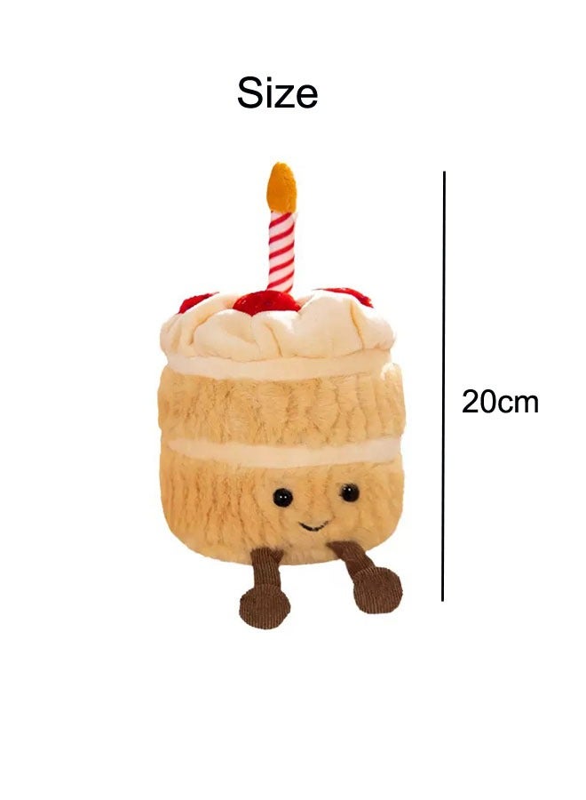 Fun Birthday Cake Soft  Doll Plush Toy Companion Doll For Baby and Children's Gift  - Image 2