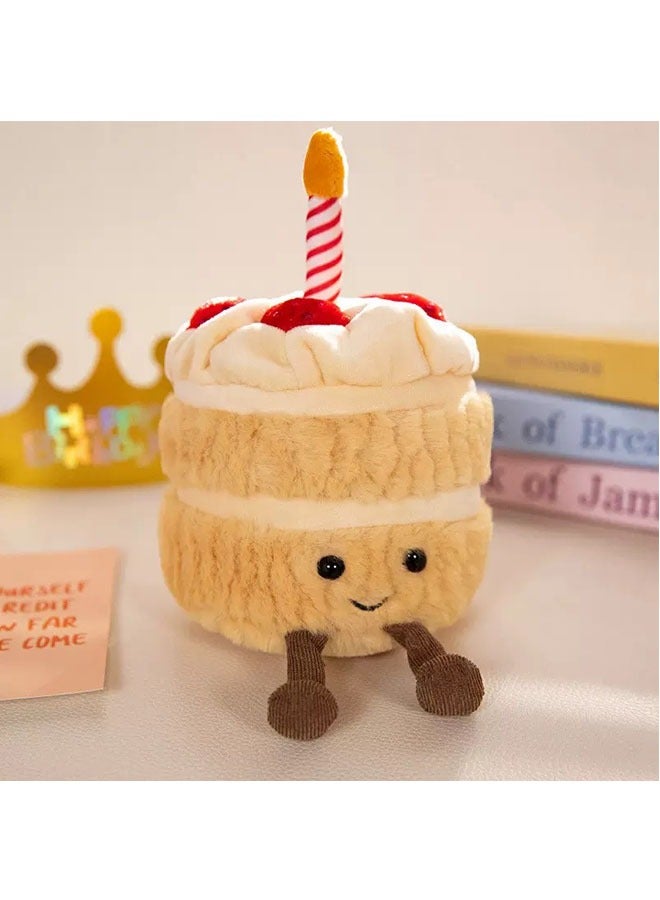 Fun Birthday Cake Soft  Doll Plush Toy Companion Doll For Baby and Children's Gift  - Image 3