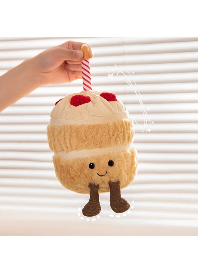 Fun Birthday Cake Soft  Doll Plush Toy Companion Doll For Baby and Children's Gift  - Image 5