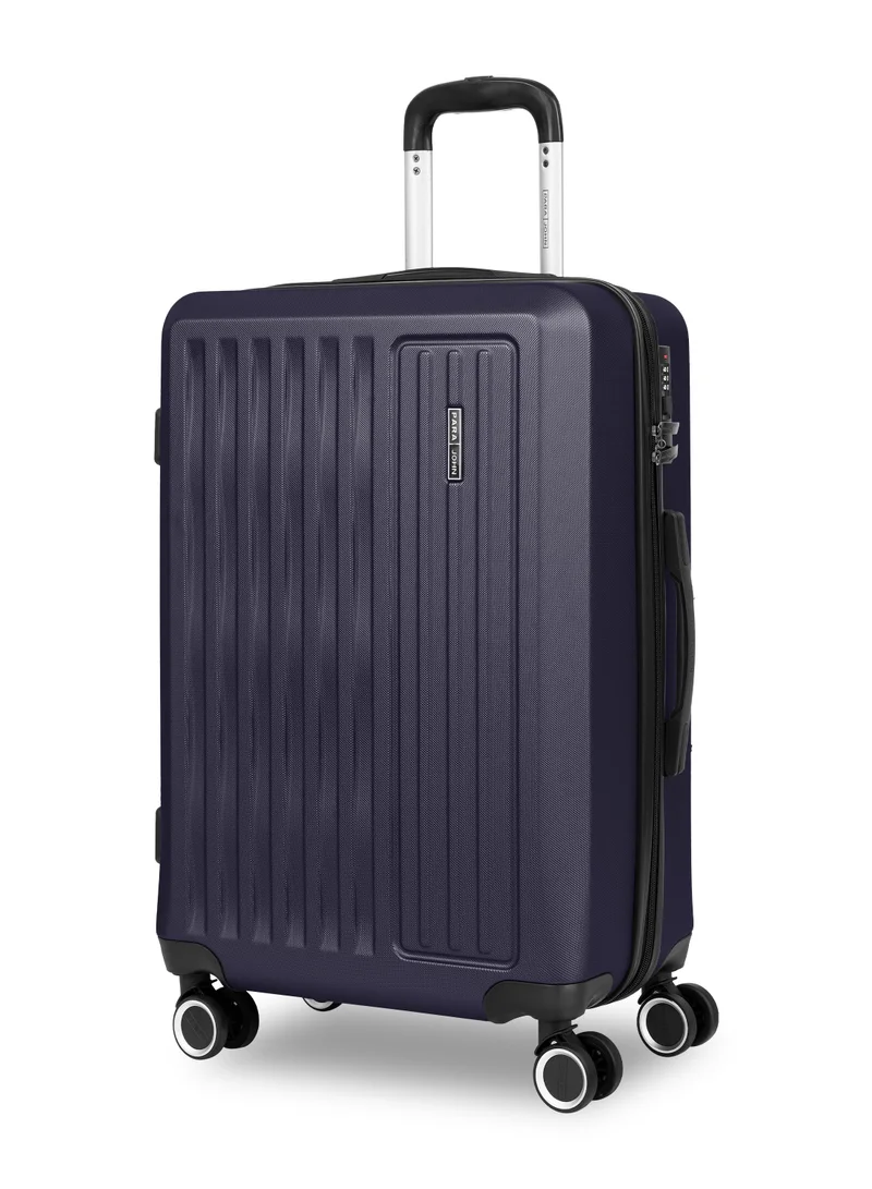 PARAJOHN ABS Material 3-Piece Hardsided Luggage Set | 4-Wheel Spinner Trolley | Small (10kg), Medium (20kg), Large (30kg) -Blue