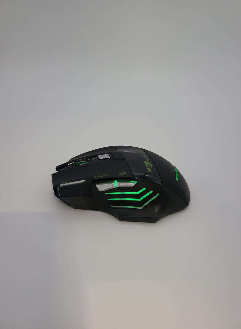 North Plus PHANTOM M101 RGB Wireless Gaming Mouse - Wired, 2.4G, Bluetooth | 800mAh Rechargeable Battery, 1200-4800 DPI, Type-C Charging, Precision Control - Image 2