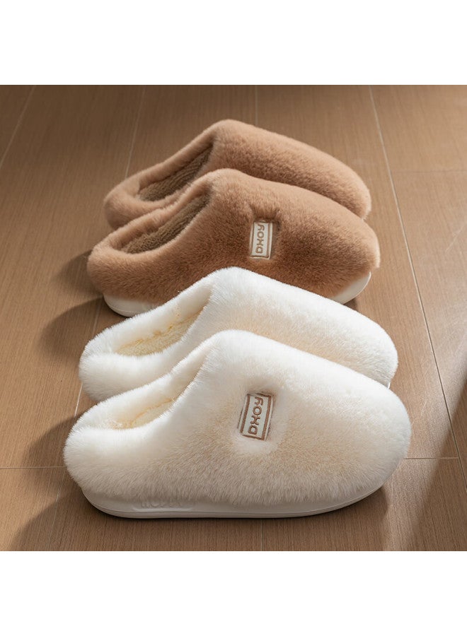 Mr. Darcy Daxixiansen Ice Cream Cotton Slippers For Women, Autumn And Winter Indoor Home Use, Plush Couple's Slippers, Warm Soft-soled Non-slip Slippers - Image 3