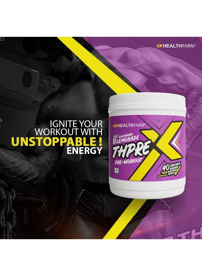 HEALTHFARM HEALTHFARM Thpre X Pre Workout Powder| Sports Nutrition Supplement For Men & Women - For Working Out,Hydration,Mental Focus & Energy - 40 Servings (Rocket Candy),1 Count  - Image 5