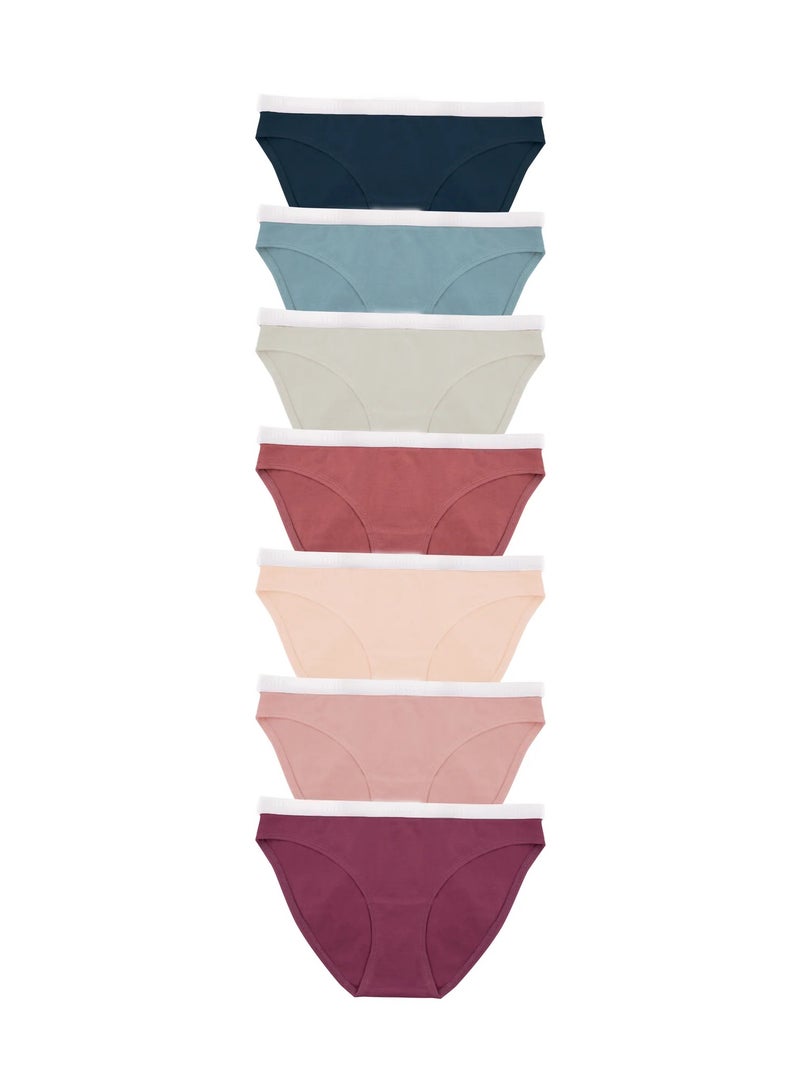 Milk Pack of 7 Daily Bikini Panties Underwear for Women - Image 3