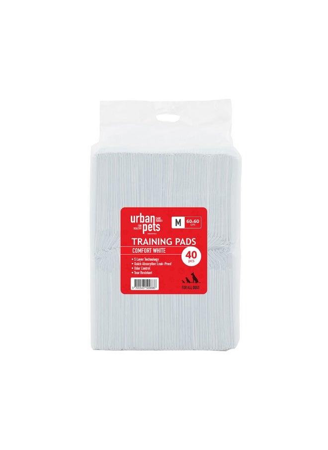 Urban pets Value Puppy Pads - White - 60 x 60 cm - 40 pcs 